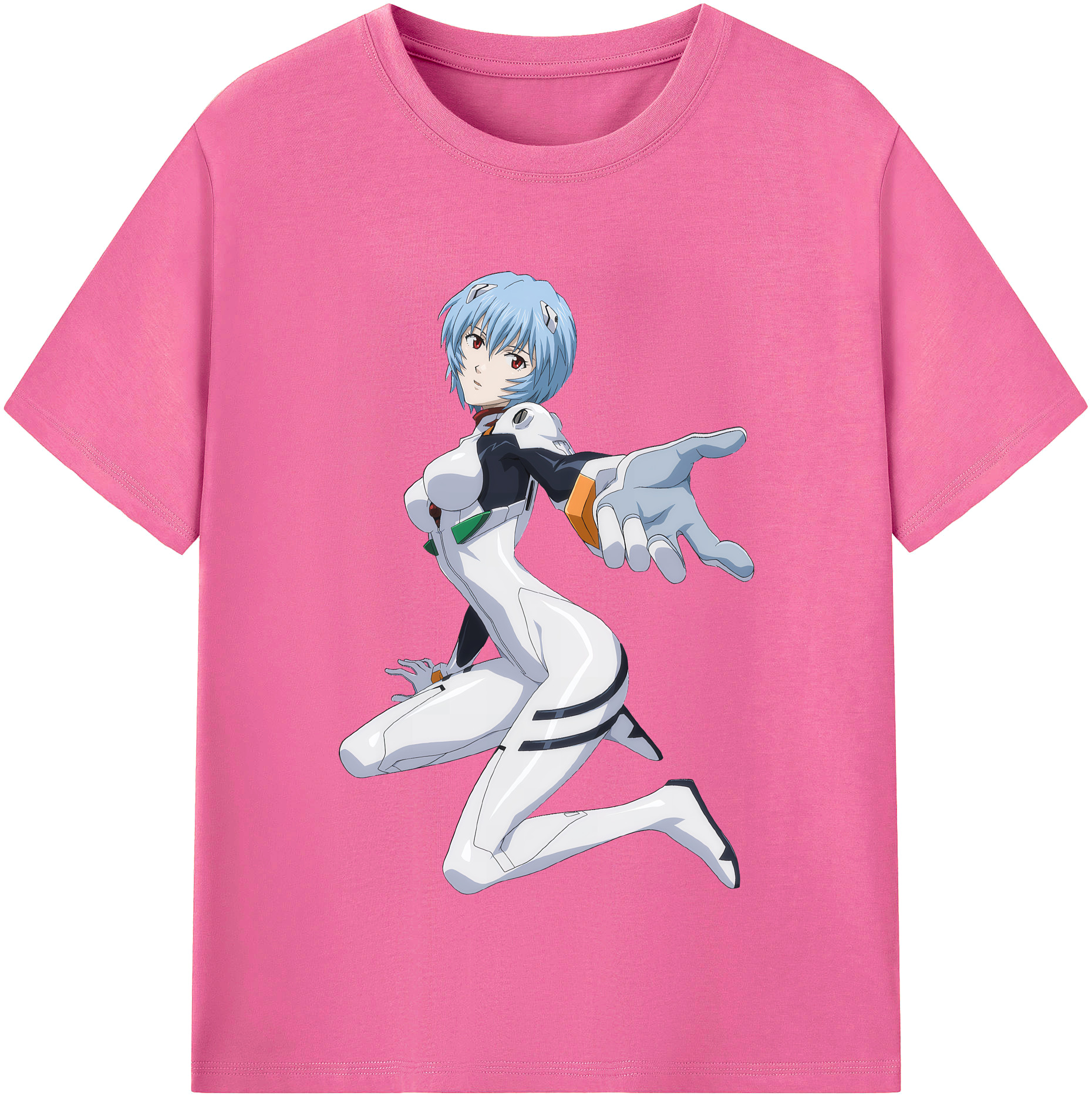 （画像用） EVA 新世紀エヴァンゲリオン レディースカジュアルプリントTシャツ（綿100％）